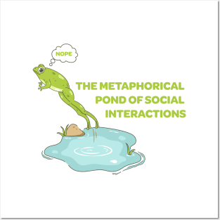 The Metaphorical Pond of Social Interactions Posters and Art